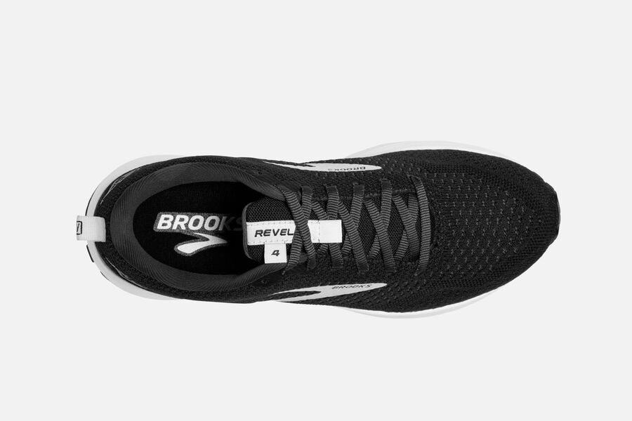 Brooks Revel 4 Road Löparskor Herr - Svarta/Silver - 0829-QYAIC